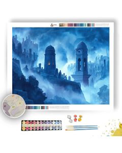 THE MISTY NECROPOLIS - Paint by Numbers Full Kit