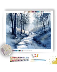 FROSTED FOREST PATH - Paint by Numbers Full Kit