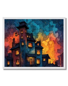 HAUNTED HOUSE GLOW - FRAMED