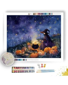 AUTUMN MIDNIGHT SPELL - Paint by Numbers Full Kit