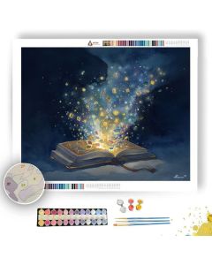 CANDLELIGHT SPELLBOOK - Paint by Numbers Full Kit