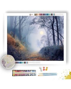 GHOSTLY AUTUMN PATH - Paint by Numbers Full Kit