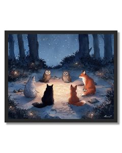 WITCHS FAMILIAR CIRCLE - FRAMED