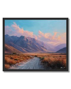 PERUVIAN DESERT ROAD - FRAMED