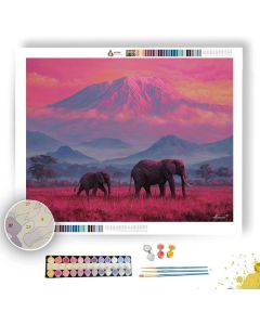 KENYAN MOUNTAIN DAWN - Paint by Numbers Full Kit
