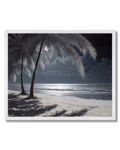 ZANZIBAR MOONLIGHT BEACH - FRAMED