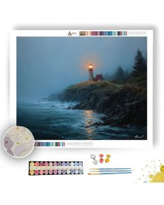 CAPE LIGHTHOUSE EVENING - Paint by Numbers Full Kit