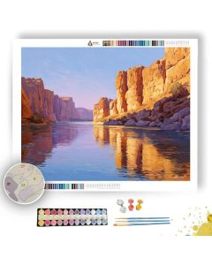 NAMIBIA RIVER GLOW - Paint by Numbers Full Kit