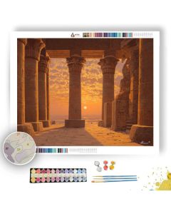 EGYPTIAN TEMPLE LIGHT - Paint by Numbers Full Kit