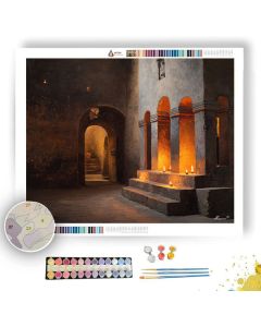ETHIOPIAN CHURCH LIGHT - Paint by Numbers Full Kit
