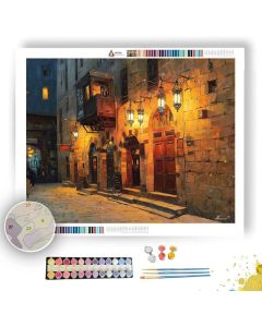 CAIRO EVENING STREET - Paint by Numbers Full Kit