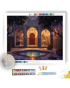 MOROCCAN COURTYARD LIGHT - Paint by Numbers Full Kit