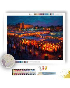 MARRAKECH EVENING COLORS - Paint by Numbers Full Kit