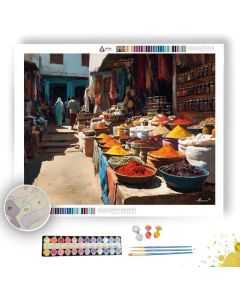 ZANZIBAR MARKET COLORS - Paint by Numbers Full Kit