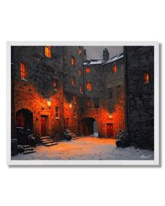 SCOTTISH WINTER FIRE - FRAMED