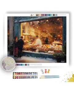 FRENCH HOLIDAY WINDOW - Paint by Numbers Full Kit
