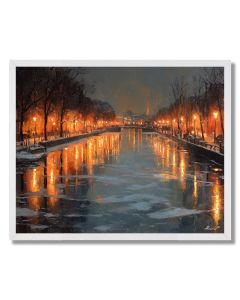 DUTCH CANAL LIGHTS - FRAMED