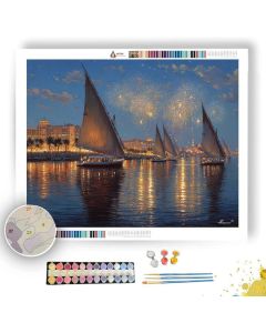 EGYPTIAN NEW YEAR LIGHT - Paint by Numbers Full Kit