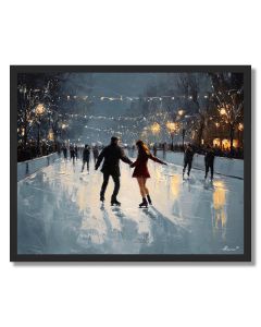 CANADIAN SKATING NIGHT - FRAMED