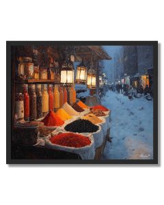 TURKISH WINTER BAZAAR - FRAMED
