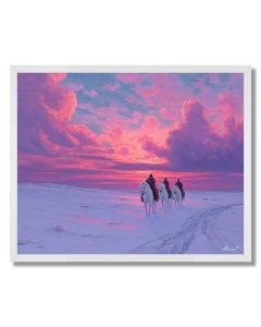 RUSSIAN TROIKA RIDE - FRAMED