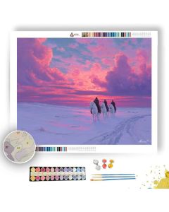 RUSSIAN TROIKA RIDE - Paint by Numbers Full Kit