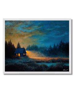 CANADIAN CABIN GLOW - FRAMED