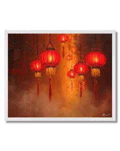 CHINESE NEW YEAR LIGHTS - FRAMED