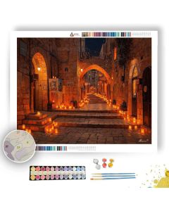 JERUSALEM HOLIDAY LIGHT - Paint by Numbers Full Kit