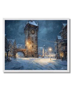 GERMAN CLOCK TOWER LIGHT - FRAMED
