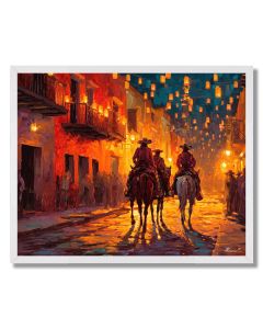 MEXICAN POSADA LIGHT - FRAMED