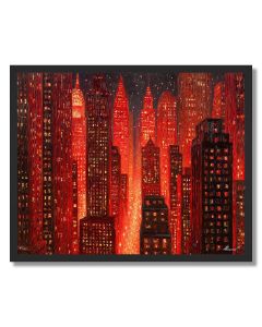 AMERICAN CITY CHRISTMAS - FRAMED
