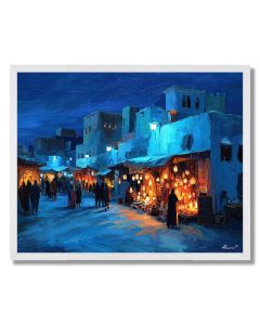 MOROCCAN WINTER MARKET - FRAMED