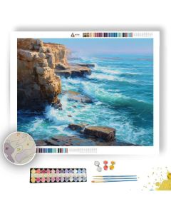 COASTAL CLIFF MORNING - Paint by Numbers Full Kit