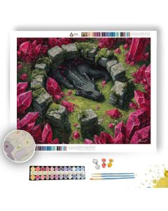 THE DRAGONS SANCTUARY - Paint by Numbers Full Kit