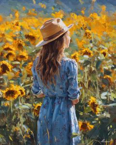 GIRL WITH A STRAW HAT