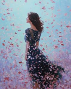 LADY IN BLOSSOM DRESS