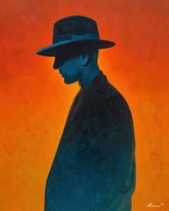 MAN WITH THE BLUE HAT