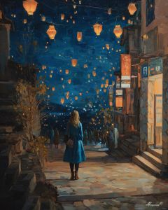 WOMAN IN BLUE NIGHT