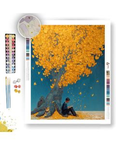POET UNDER TREE - Paint by Numbers Full Kit