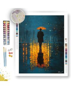 MAN IN RAINLIGHT - Paint by Numbers Full Kit