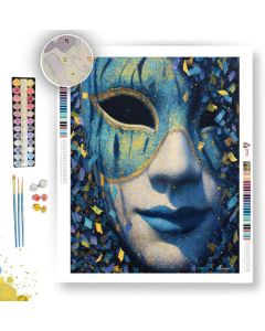 BLUE MASK - Paint by Numbers Full Kit