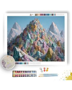 MOUNTAIN OF FACES - Paint by Numbers Full Kit
