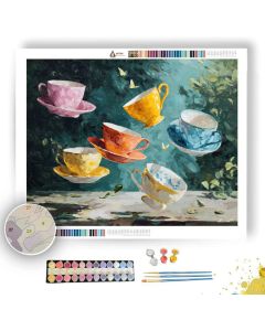 FLOATING TEA PARTY - Paint by Numbers Full Kit