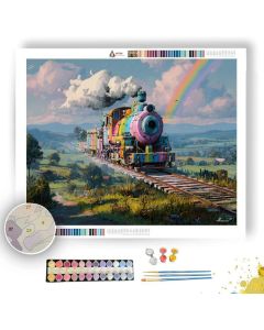 RAINBOW TRAIN - Paint by Numbers Full Kit