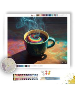 RAINBOW COFFEE - Paint by Numbers Full Kit