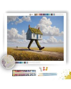 THE WALKING HOUSE - Paint by Numbers Full Kit