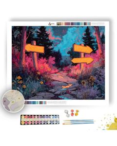 DREAM ROAD SIGNS - Paint by Numbers Full Kit