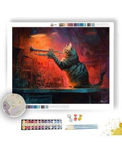 THE JAZZ CAT - Paint by Numbers Full Kit