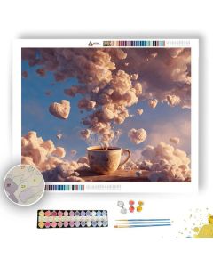 COFFEE STEAM SKY - Paint by Numbers Full Kit